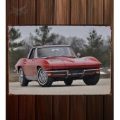 Металлическая табличка Corvette Sting Ray 327 L84 Convertible 